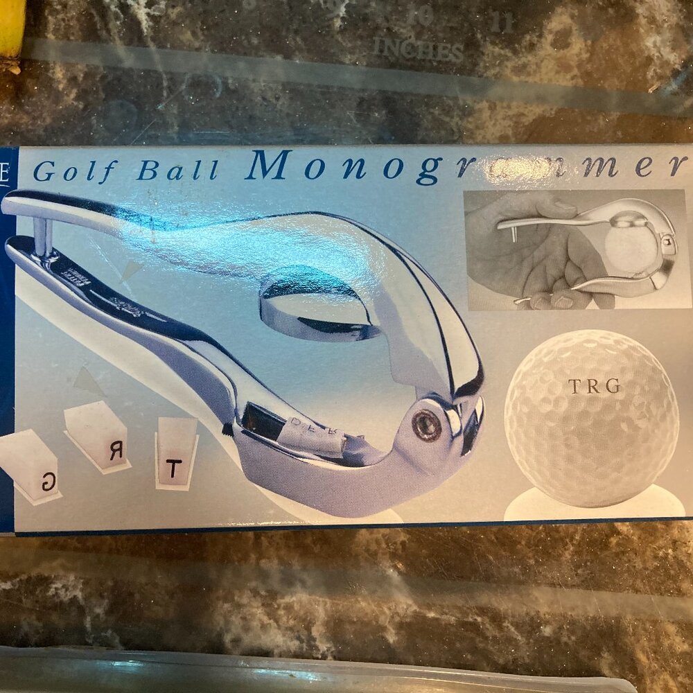 Golf ball Monogrammer and Captain America logo balls.